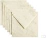 Papicolor Envelop 140x140mm marble Ivoor - Thumbnail 2
