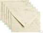 Papicolor Envelop C6 114x162mm marble Ivoor - Thumbnail 2