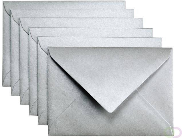 Papicolor Envelop C6 114x162mm metallic zilver