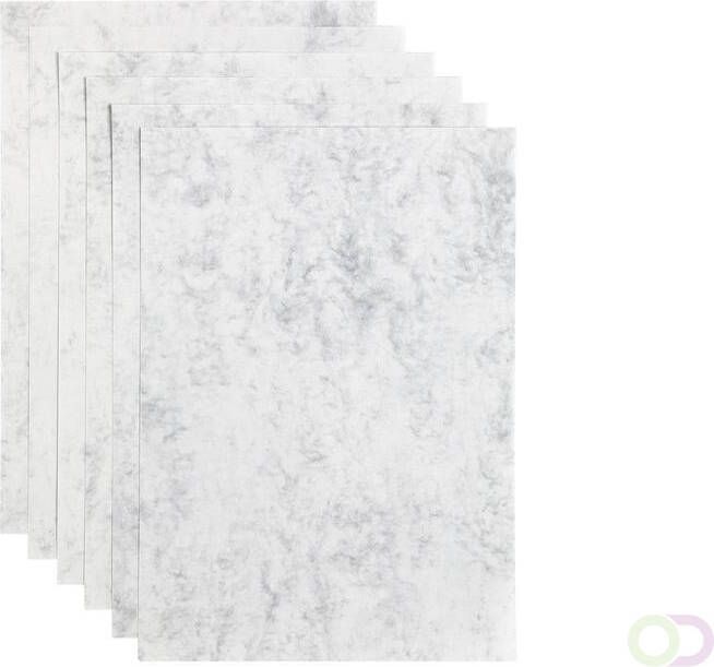Papicolor Kopieerpapier A4 200gr 6vel marble grijs