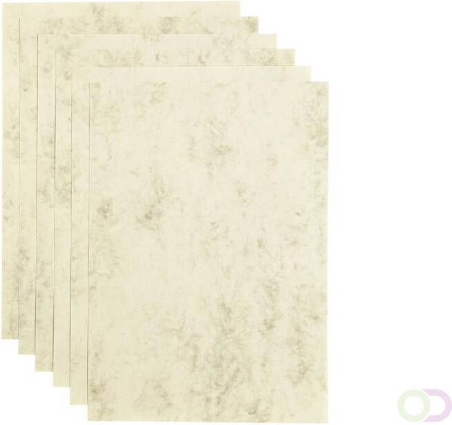 Papicolor Kopieerpapier A4 200gr 6vel marble ivoor