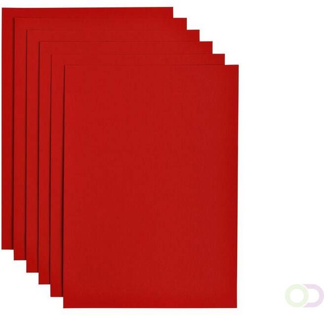 Papicolor Kopieerpapier A4 200gr 6vel rood