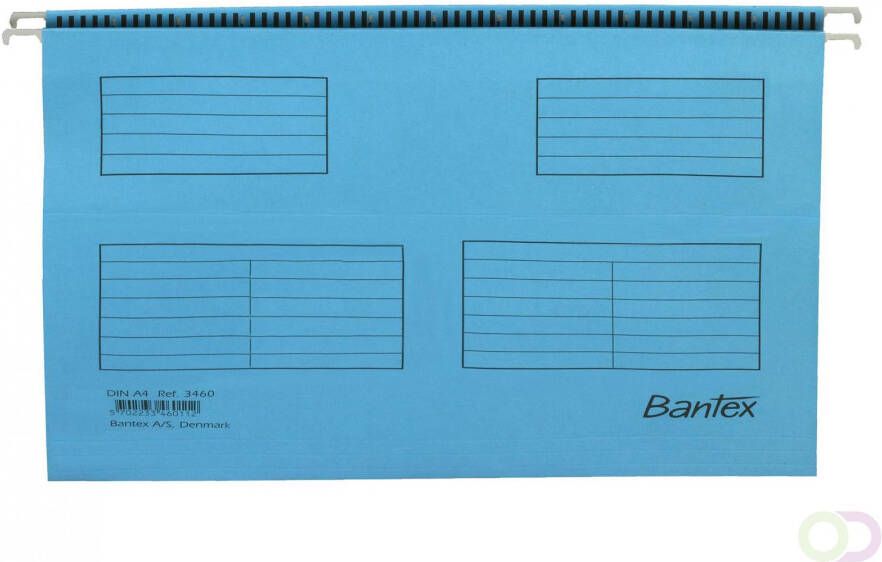 Parker BANTEX Flex type hangmap voor lade A4 V bodem karton blauw