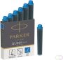 Parker Quink Mini inktpatronen blauw doos met 6 stuks - Thumbnail 1