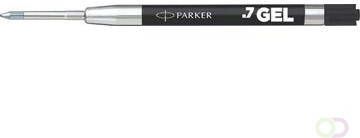 Parker gelvulling voor balpen medium 0 7 mm zwart blister van 2 stuks