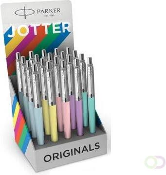 Parker Jotter Originals Pastel balpen display met 20 stuks in geassorteerde kleuren