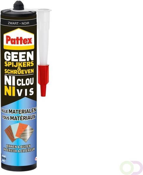 Pattex Kit Geen Spijkers &amp Schroeven voor binnen &amp buiten 390gram zwart