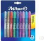 Pelikan glitterlijm 10 5 ml blister van 8 stuks in geassorteerde kleuren - Thumbnail 2