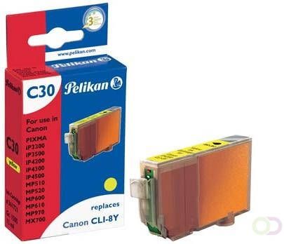 Pelikan inktcartridge geel 490 pagina's voor Canon CLI-8Y OEM: 0623B001