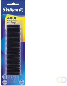 Pelikan inktpatronen 4001 koningsblauw blister van 20 stuks