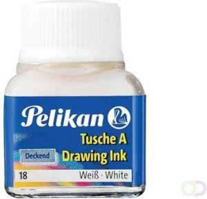 Pelikan Oost-Indische inkt wit flesje van 10 ml
