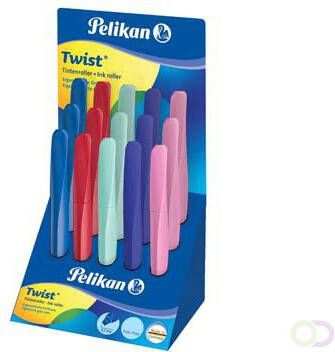 Pelikan Twist roller display van 15 stuks in geassorteerde kleuren