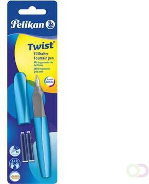 Pelikan Twist vulpen op blister lichtblauw