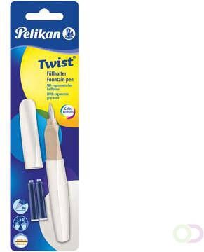 Pelikan Twist vulpen, op blister, wit(White Pearl ) online kopen
