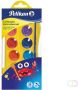 Pelikan waterverfdoos Junior doos met 12 napjes in geassorteerde kleuren + penseel - Thumbnail 2