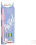 Pentel brushpen Sign Pen Brush Touch kartonnen etui met 4 pastelkleuren: roze grijs groen en blauw - Thumbnail 2