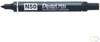 Pentel Viltstift N50 rond zwart 1.5 3mm
