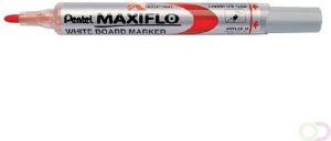 Pentel Viltstift MWL5 Maxiflo whiteboard rood 1mm