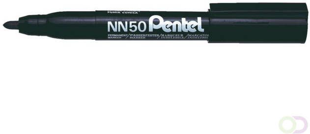 Pentel Viltstift NN50 rond zwart 1.5-3mm