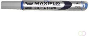 Pentel Viltstift MWL5S Maxiflo whiteboard rond 1mm blauw