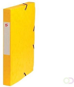 Pergamy elastobox rug van 4 cm geel
