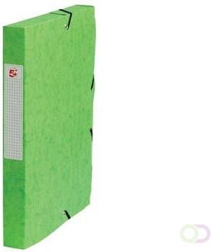 Pergamy elastobox rug van 4 cm groen