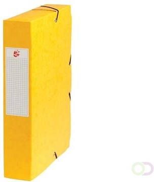 Pergamy elastobox rug van 6 cm geel