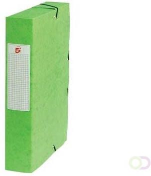 Pergamy elastobox rug van 6 cm groen