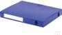 Pergamy elastobox voor ft A4 uit PP van 700 micron rug van 4 cm blauw - Thumbnail 2