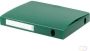 Pergamy elastobox voor ft A4 uit PP van 700 micron rug van 4 cm groen - Thumbnail 2