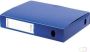 Pergamy elastobox voor ft A4 uit PP van 700 micron rug van 6 cm blauw - Thumbnail 2