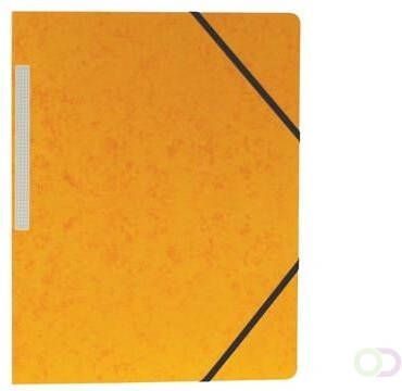 Pergamy elastomap ft A4(24x32 cm ) met elastieken zonder kleppen geel pak van 10 stuks