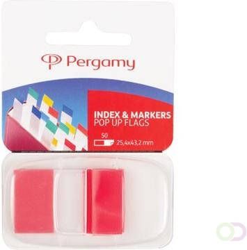 Pergamy index ft 43 x 25 mm rood