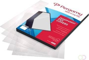 Pergamy omslagen uit transparante PVC ft A4 150 micron pak van 100 stuks