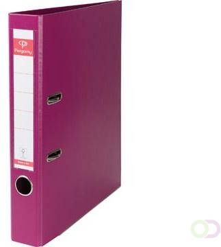 Merkloos Pergamy ordner voor ft A4 volledig uit PP rug van 5 cm paars - Foto 3