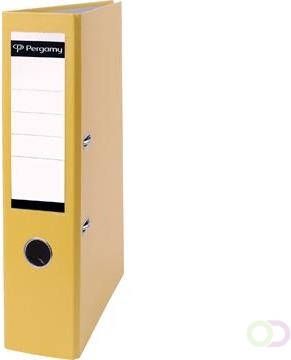 Pergamy Ordner A4 75 mm PP en papier geel