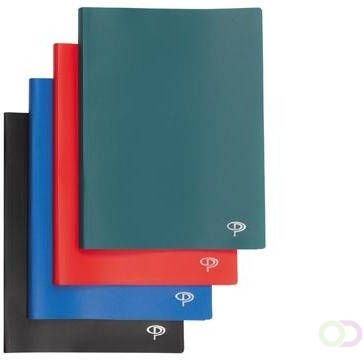 Pergamy showalbum voor ft A4 met 20 transparante tassen in geassorteerde kleuren