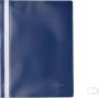 Pergamy snelhechtmap ft A4 PP pak van 25 stuks donkerblauw - Thumbnail 1