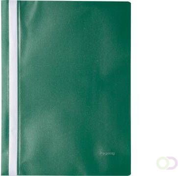 Pergamy snelhechtmap ft A4 PP pak van 25 stuks groen