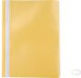 Pergamy snelhechtmap ft A4 PP pak van 5 stuks geel - Thumbnail 2