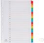 Pergamy tabbladen met indexblad ft A4 11-gaatsperforatie geassorteerde kleuren A-Z 20 met tabs - Thumbnail 2