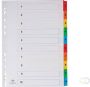Pergamy tabbladen met indexblad ft A4 11 gaatsperforatie geassorteerde kleuren set 1 10 - Thumbnail 1