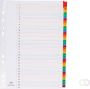 Pergamy tabbladen met indexblad ft A4 11-gaatsperforatie geassorteerde kleuren set 1-31 - Thumbnail 1