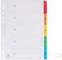 Pergamy tabbladen met indexblad ft A4 11-gaatsperforatie geassorteerde kleuren set 1-5 - Thumbnail 2