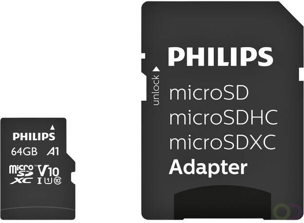 Philips Geheugenkaart micro SDXC Class 10 UHS-I U1 64GB