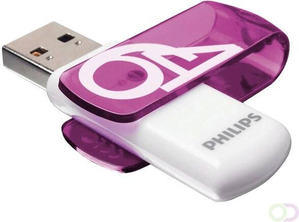Philips USB-stick 2.0 Vivid 64GB paars