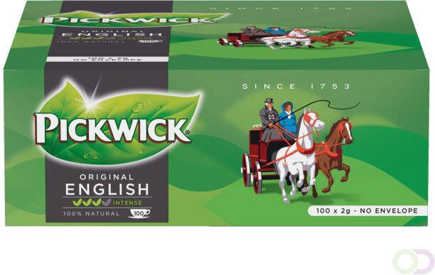 Pickwick Thee Engelse melange 100 zakjes 2 gram zonder envelop