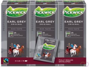 Pickwick Thee Fair Trade Earl grey thee 25 zakjes van 2gr