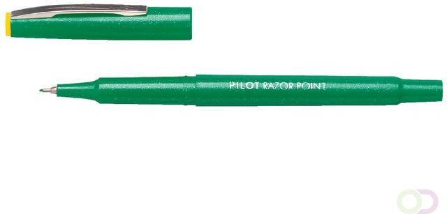 Pilot Fineliner Razor Point SW 10 PP groen 0.3mm