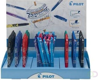 Pilot gelroller Frixion Ball 60 stuks + Frixion Ball Clicker 60 stuks display